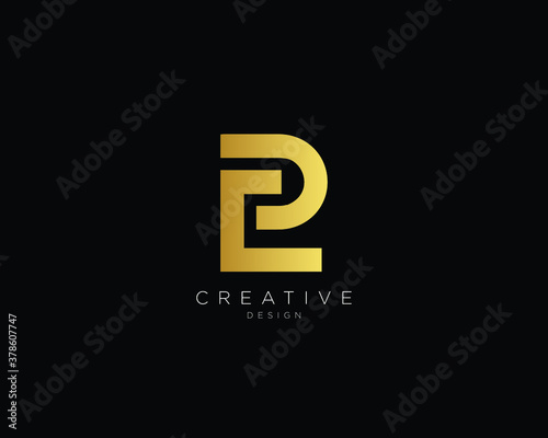Professional and Minimalist Letter LP PL Logo Design, Editable in Vector Format