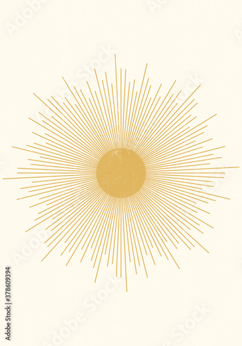 Abstract  Sun print boho minimalist printable wall art