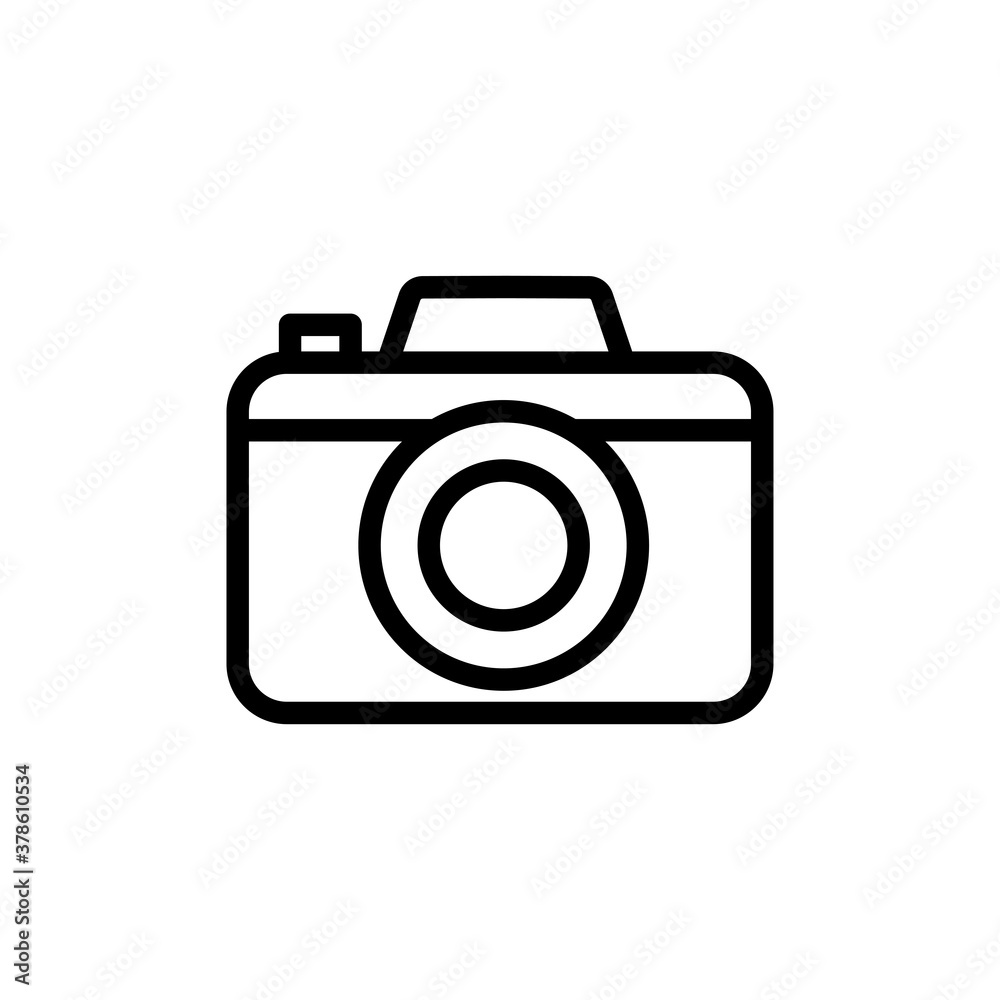 Camera icon vector in trendy flat design Camera icon vector in trendy flat design