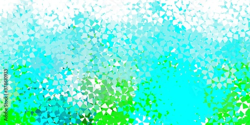 Light blue vector background with polygonal style.