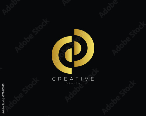 Professional and Minimalist Letter CD Logo Design, Editable in Vector Format