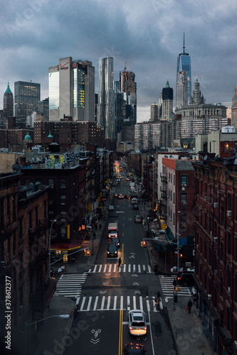 New York City Manhattan bridge view
