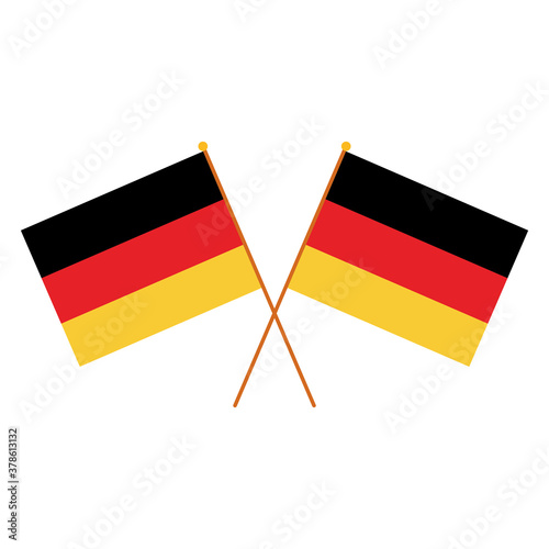 germany flags national isolated icon over white background