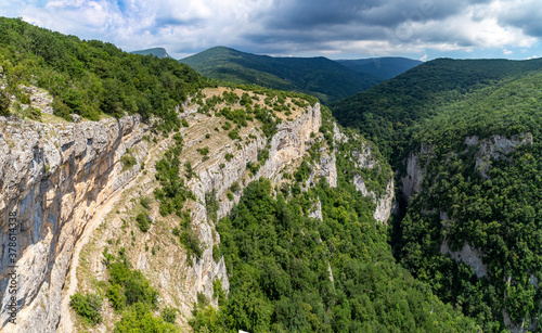 canyon in the Crimea on a sunny day with clouds © sedan504