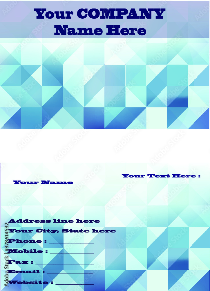 Fototapeta premium Business Card.Abstract background for design-vector illustration.