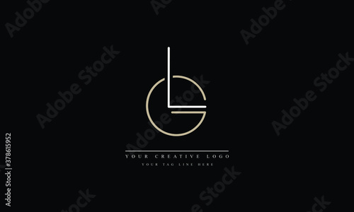 LG GL L G Letter Logo Design with Creative Modern Trendy Typography