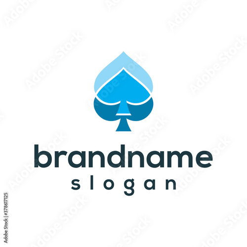 Double ace logo design vector