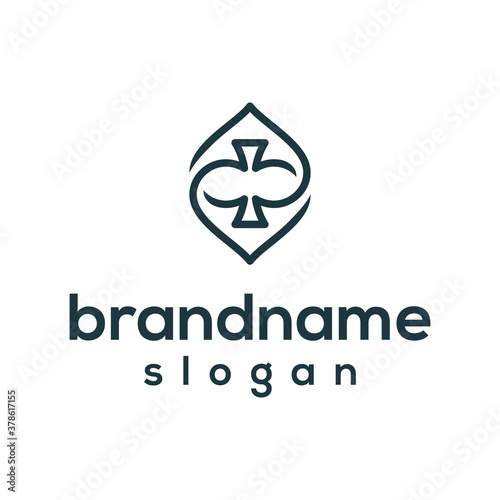 Double ace logo design vector