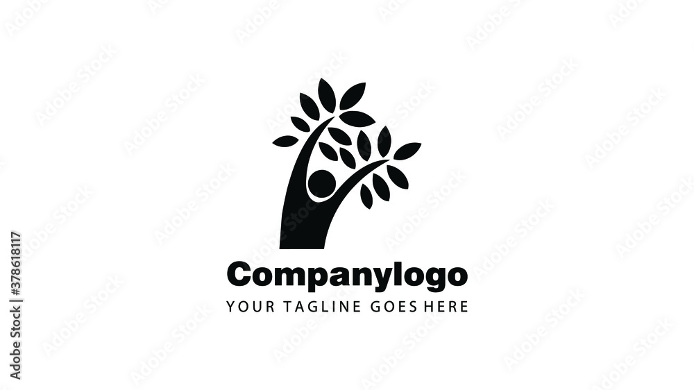 tree for modern logo design