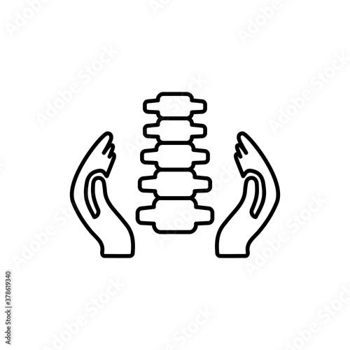 Chiropractic icon symbol vector illustration