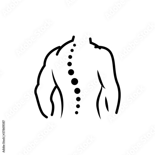 Chiropractic icon symbol vector illustration