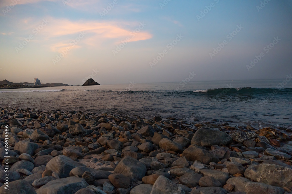 sunset on the beach