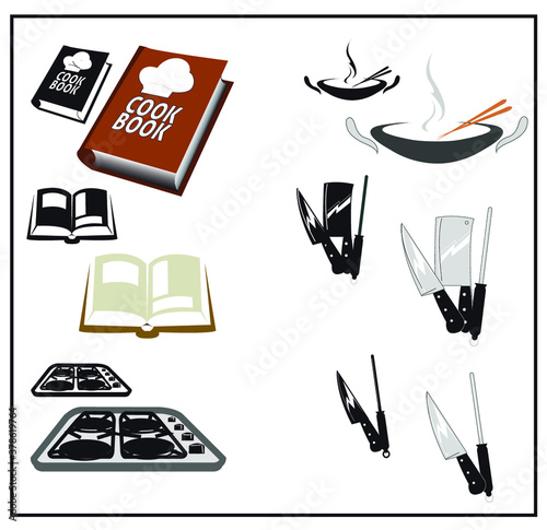 Kitchen icons set