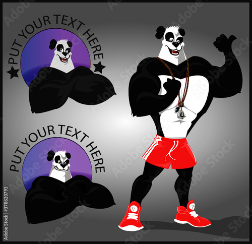 Cartoon Panda Trainer