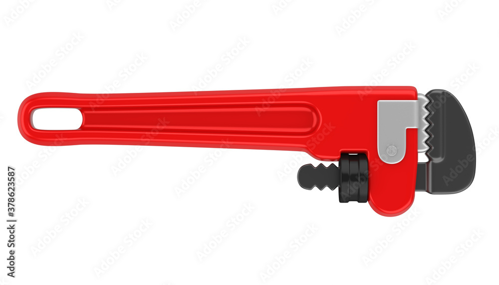Pipe Wrench Isolated Pipe Wrench Isolated