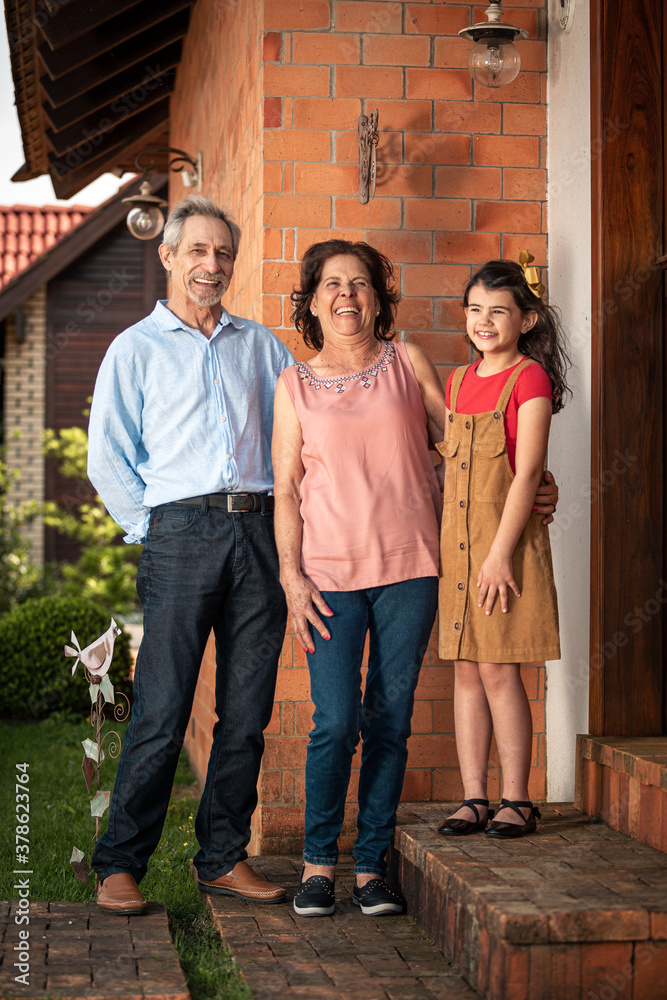 Fototapeta premium Retratos três gerações