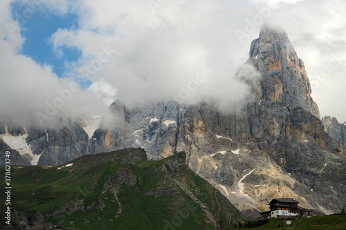 Dolomites Alps  South Tyrol  Italy. Cimon della Pala or Cimone in the Pale di San Martino Group.