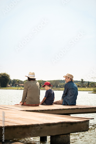 Pescaria com os avós