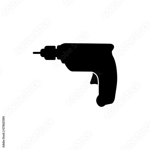Electric hand drill icon vector collection