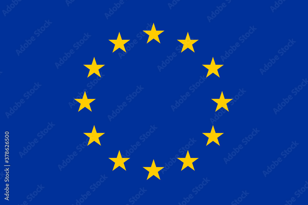National flag of the European Union. The main symbol of an independent country. Flag of European Union. An attribute of the large size of a democratic state. Flag of European Union illustration. National flag of the European Union. The main symbol of an independent country. Flag of European Union. An attribute of the large size of a democratic state. Flag of European Union illustration.