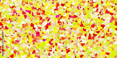 Light multicolor vector pattern with abstract shapes.