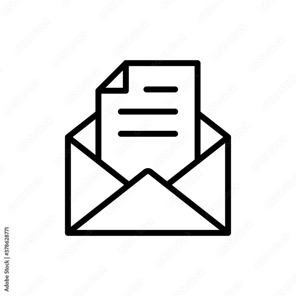 Envelope message letter vector icon collection Envelope message letter vector icon collection