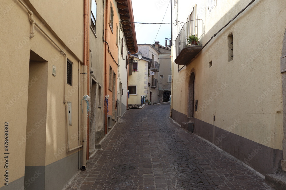 Letino, Italy - 17 September 2020 - A glimpse of the small town in the Casertano area