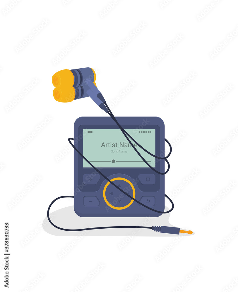 Vector Music Player. Flat style illustration Vector Music Player. Flat style illustration