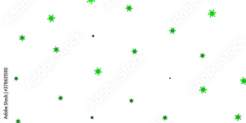 Light green, yellow vector texture with disease symbols.