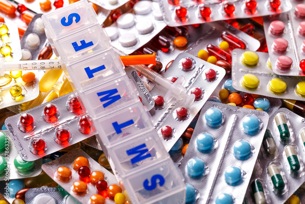Variety of medicines and drugs Variety of medicines and drugs