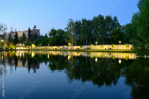 In the park "Factory Pond", Reutov, Moscow region, Russian Federation, August 22, 2020