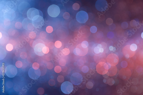 Blue and red bokeh background.