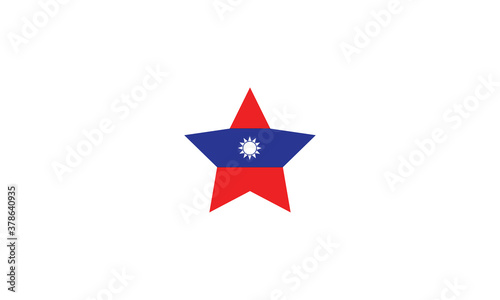 Free Download Taiwan flag star vector illustration - GFXLoad