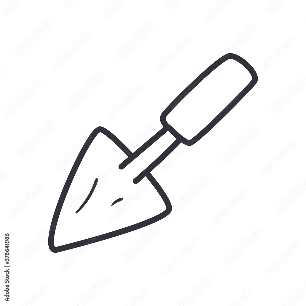 spatula line style icon vector design spatula line style icon vector design