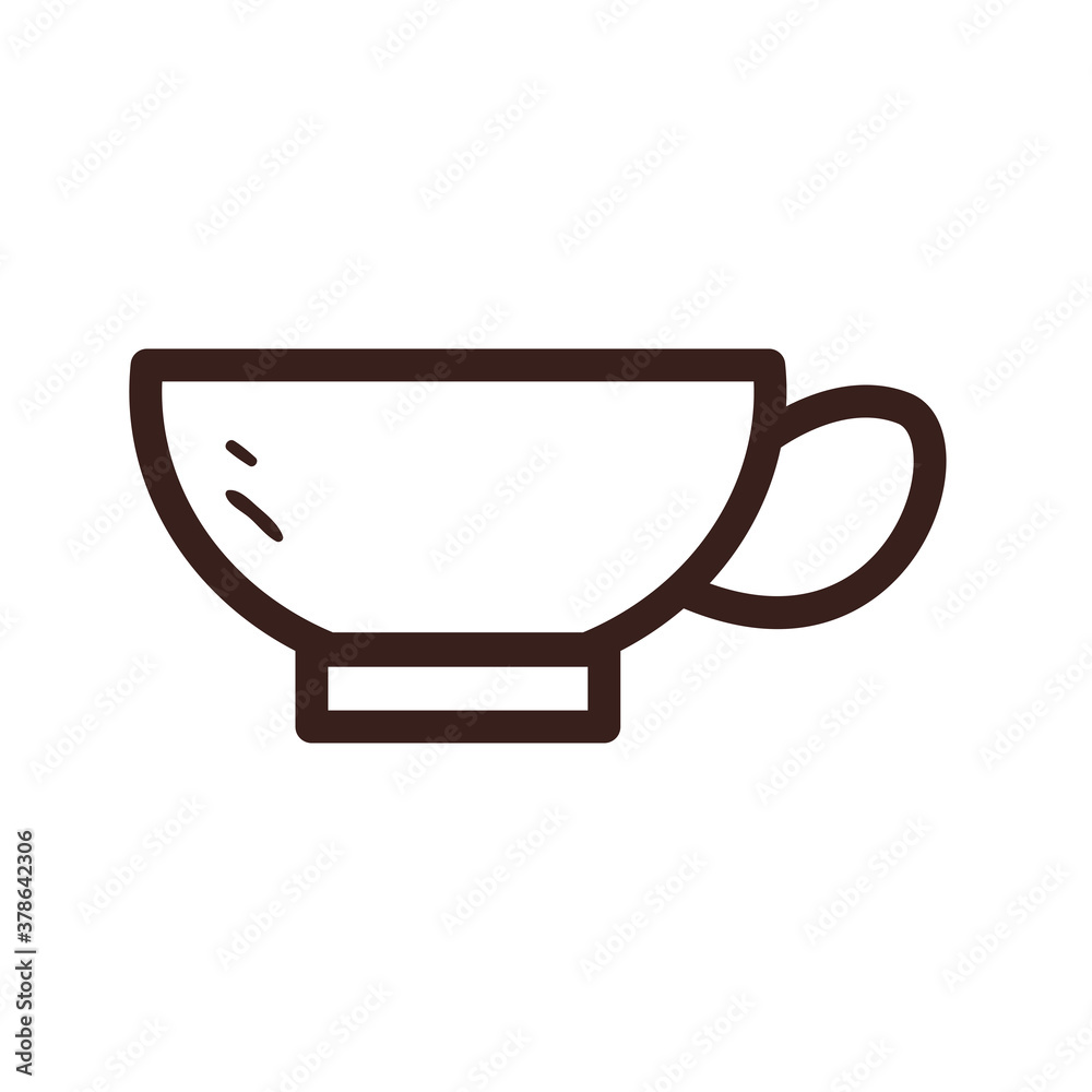 coffee cup line style icon vector design coffee cup line style icon vector design