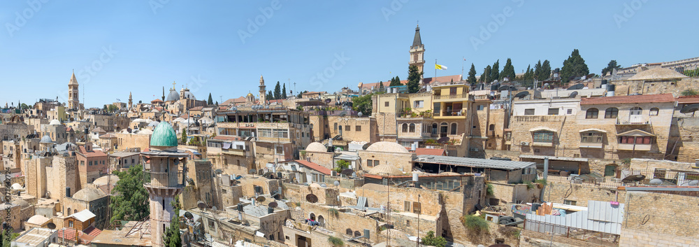 Jerusalem, Israel - Panoramic view of the old city