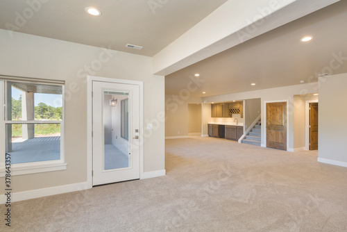 Basement Bonus room  empty with open concept 