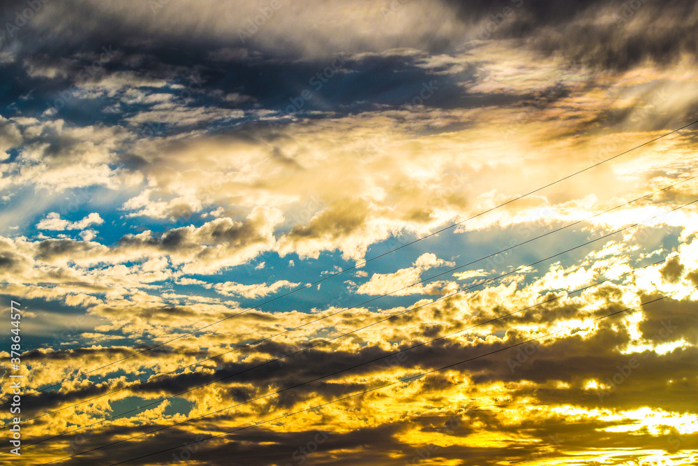 Fototapeta premium sunset in the mountains