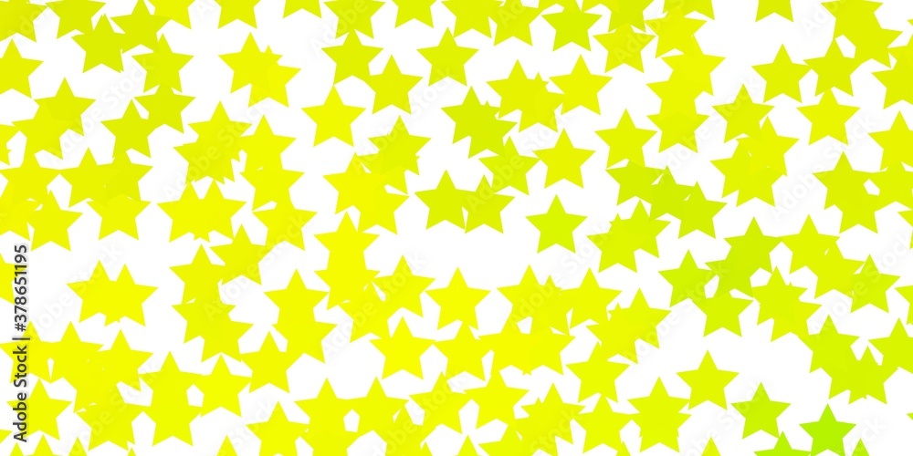 Light Green, Yellow vector pattern with abstract stars. Modern geometric abstract illustration with stars. Best design for your ad, poster, banner. Light Green, Yellow vector pattern with abstract stars. Modern geometric abstract illustration with stars. Best design for your ad, poster, banner.