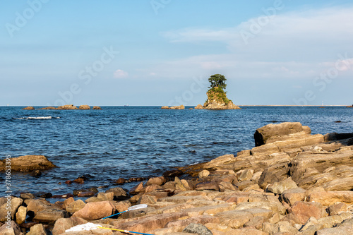 The Scenic Amaharashi Coast in Toyama, Japan photo