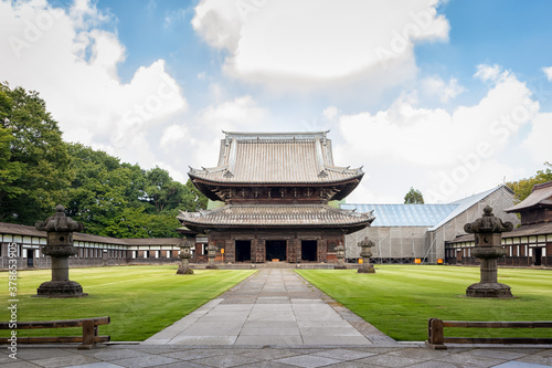 Main Hall of Zuiryuji Temple in Takaoka on Toyama, Japan photo