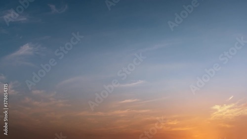 Sunset Sky With Clouds