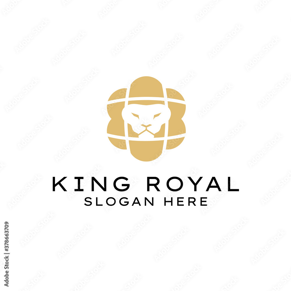 Lion royal king logo