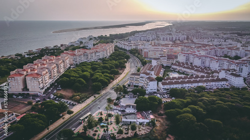 El Portil, Huelva, vista aérea.