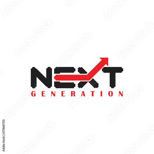 NEXT GENERATION logo design vector