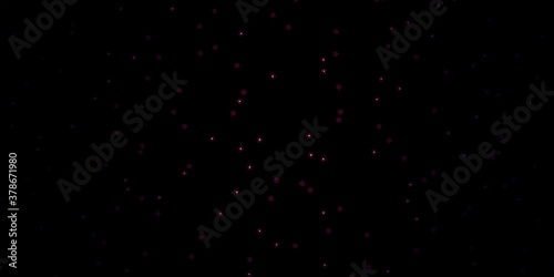 Dark Purple vector pattern with abstract stars. Blur decorative design in simple style with stars. Pattern for wrapping gifts.