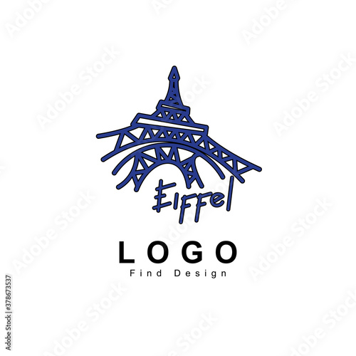 building logo eiffel tower design