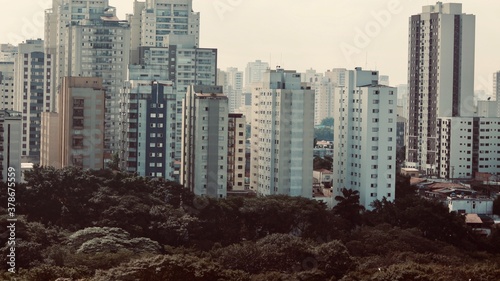 Canvas Print downtown city