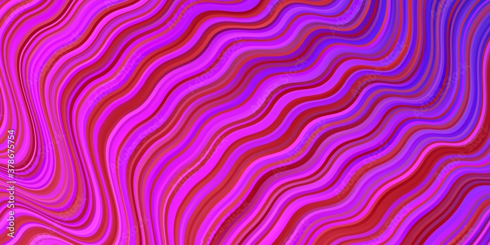 Light Purple, Pink vector background with curved lines. Light Purple, Pink vector background with curved lines.