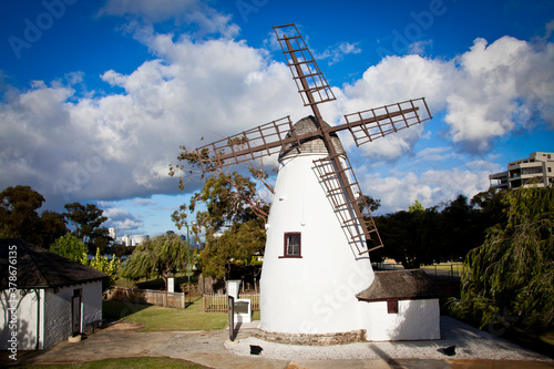 The Old Mill (Shentons Mill) is a restored tower mill located on Mill Point in South Perth, Western Australia. photo